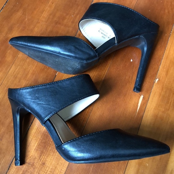 ANNE MICHELLE BLACK HEELS SIZE US 8.5 - Picture 5 of 11